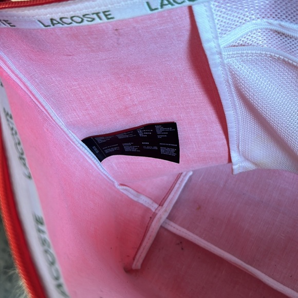 Lacoste Women Concept Zip Red Tote - Picture 5 of 9